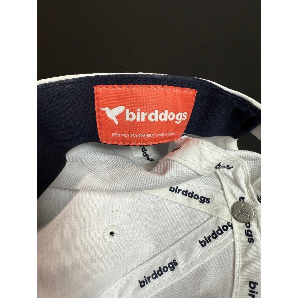 Bird Dogs White Adjustable Lightweight Strap Back Stretch Athleisure One Size - Picture 4 of 4